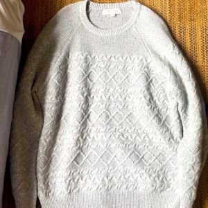 Barque grey knit sweater XL